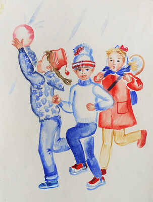 Горячёва Вера Анатольевна. Лот из пяти иллюстраций к стихам В.А. Степанова "Октябрятский экипаж" (М.: Детская литература, 1984)